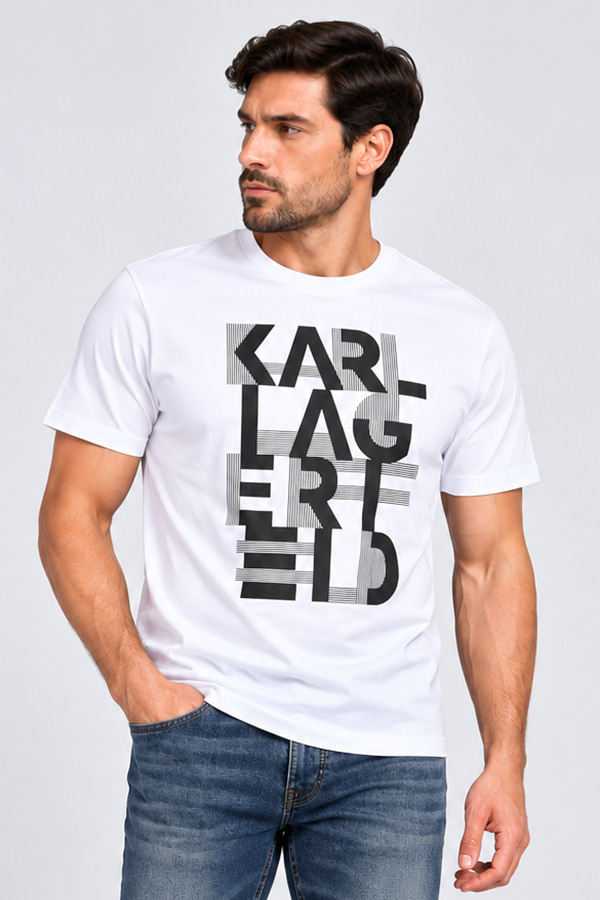 ΜΠΛΟΥΖΑ T-SHIRT KARL LAGERFELD - 10 ΛΕΥΚΟ